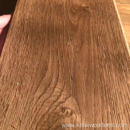 Whole sale handscraped oak wood plank engineered flooring